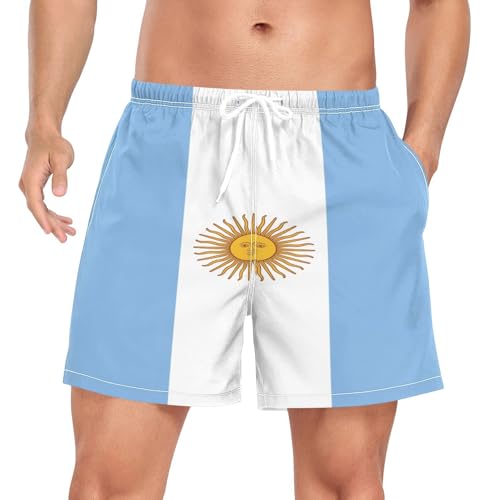 DOMIKING Mens' Swim Trunks Quick Dry Swim Shorts with Phone Pocket for Beach Gym