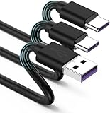 [2Pack 10ft] Cable Compatible with iPhone 15 Pro, USB C Type Cable,USB A to Type C Compatible with Samsung Galaxy S9 S10 S8 Plus-Black