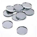 Tiny Mirror for Crafts, Traveling, Framing, Decoration, and DIY Projects (3/4 Inch, Pack of 50)