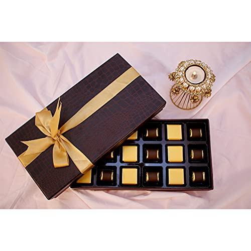 Image of Velvet Fine Chocolates Rakhi with Chocolates Gift Hamper For Brother, 235 Grams, Raksha Bandhan Premium Chocolate Gift Box