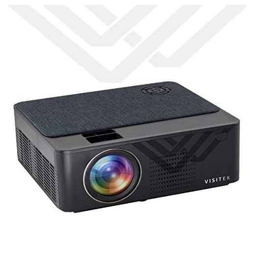 Visitek V3 Standard HD 720p ( 1080p Support ) | 3000 L ( 330 ANSI) with 180 " ( 4.5 m) Large Display LED Projector | AV , VGA , 2X HDMI , 2XUSB, Audio Out Connectivity | (EGP9A) ( Metallic Grey)