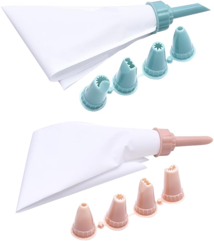 PRETYZOOM 2 juegos de bolsas de pastelería para hornear, magdalenas, bolsas de glaseado de pasteles, bolsa de glaseado de pasteles, bolsa de