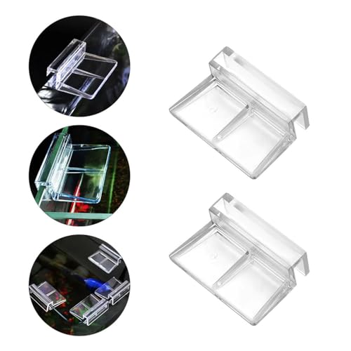 Tokaneit Glasabdeckungs Clips für Aquarien,Glasabdeckung Clip,Acrylglas Abdeckungsclip,Glasabdeckung Clip Unterstützung Halter,Halterung für Aquarien,Universalhalter für Glasabdeckung 6 Stück 6mm