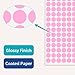 Ouzoustate 2340 PCS Pink Circle Dot Stickers 1/2