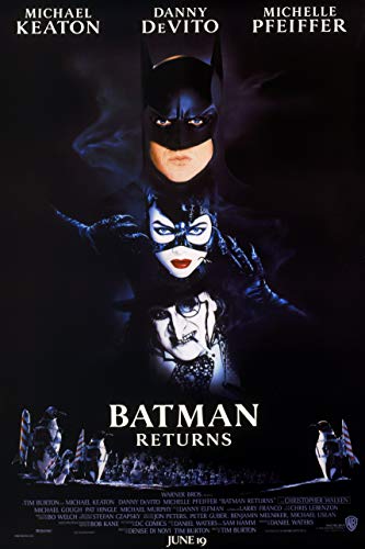 RPW Póster vintage de Batman Returns de la película A3, tamaño A3, 250 g/m², 420 mm x 297 mm, impresión satinada