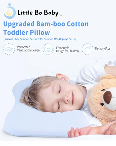 Little Bo Baby GM-1003D Toddler Pillow, Cotton Toddler Pillow Basf Memory Foam Core Pillow thumb #5