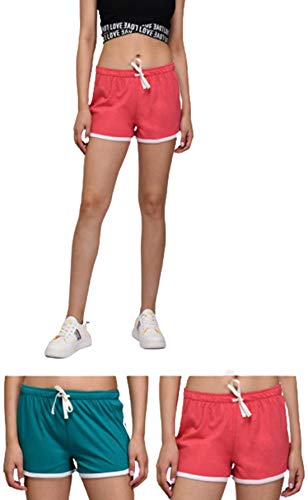 Image of KOTTY Women's Night Shorts(Red&Green,30)