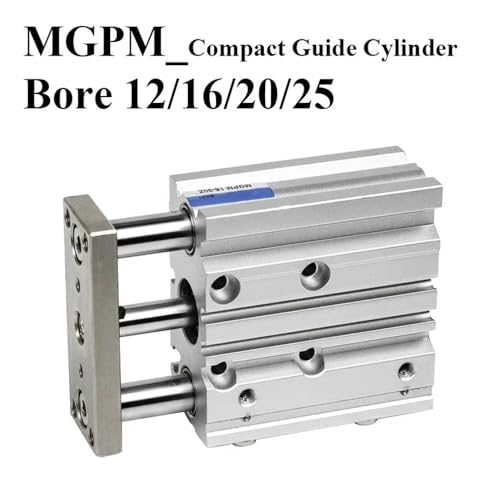 Vérin pneumatique pour espace restreint MGPM12 à double tige guidée - 3