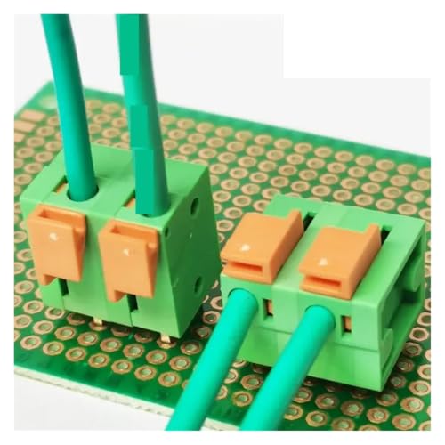 Conectores de bloque de terminales para cable con resorte PCB modular de 50 piezas 2
