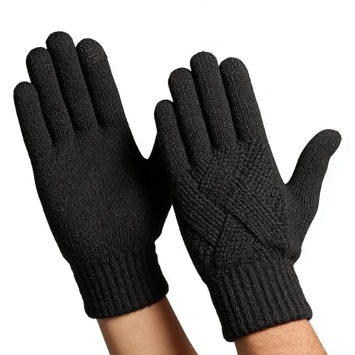 Guantes genéricos para mujer, manoplas de punto para clima frío | Guantes de conducción | para ciclismo, correr, senderismo, trabajo, conducción, patinaje y envío de SMS