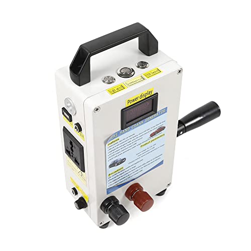 Zawayine Hand Crank Generator Portable Power Station Portable Manual Power Supply Emergency Charger 150W With Vehicle Charging, For Camping Outdoor Mobile Phone Computer Charging #TOP2