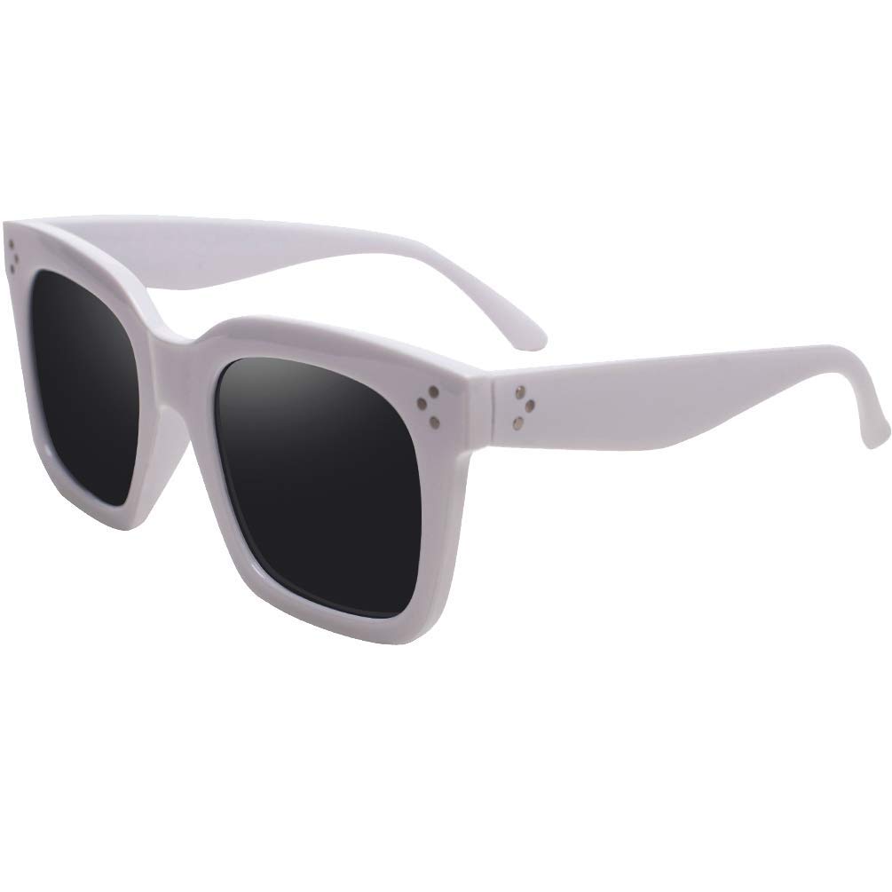 TAOTAOQI Vintage Women Oversized Sunglasses Designer Luxury Square Sun Glasses UV400 Protection Flat Lens