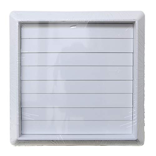 La Ventilazione S19100B Overlay Ventilation Grille ABS White with Gravity Fins Dimensions 185x185mm - Image 4