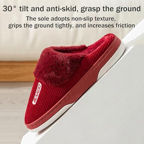 Image of INFISPACE Men and Women Winter Flip Flops Carpet Slippers for Bedrooms House Slippers