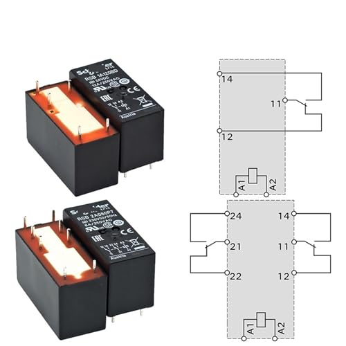 Relais RSB2A080E7 AC 48V avec double contact pour isolation de circuit