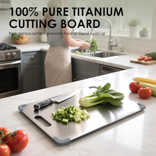 Tabla de cortar rectangular de titanio premium miniatura 2