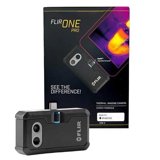 FLIR ONE Pro Thermal Imaging Camera for Android USB-C, Professional Grade Thermal Camera for Smartphones, with VividIR and MSX Image Enhancement Technology