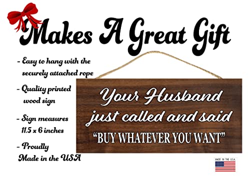 Funny Retail Store Shop Your Husband Called Business Hanging Wall Sign Decoration #TOP1