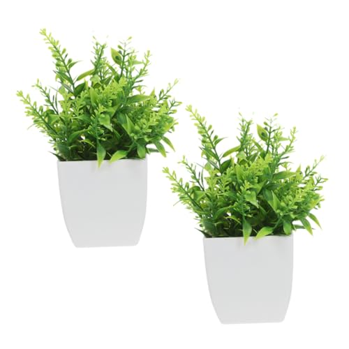 BESPORTBLE 2 Piezas Planta En Maceta De Lavanda Simulada. Vegetación para La Decoración De La Mesa Decoración De Escritorio Plantas De Interior Artificiales Vegetación Artificial Páginas