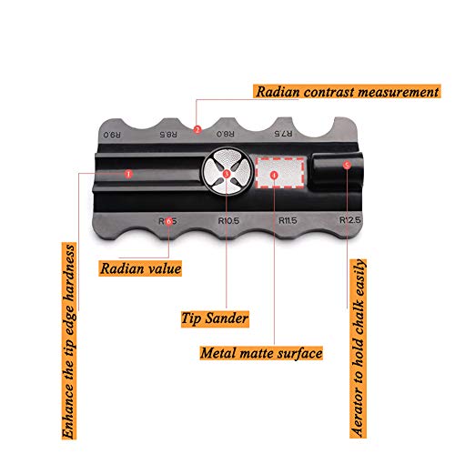 5 in 1 Snooker Pool Cue Repair Kit - Multifunctional Cue Tip Shaper Repair Tools, Shaper/Scuffer/Aerator - Thumbnail 2
