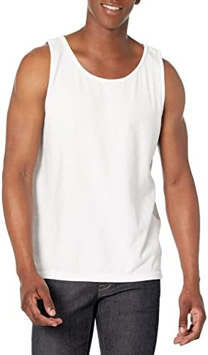 Comfort Colors Men Tank Top, Style 9360, White, Large