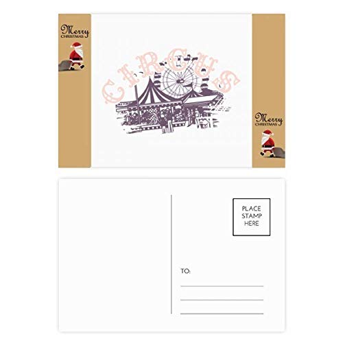 Cartes postales Circus Amusement Park en carton rigide pour collectionneurs