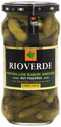 Rioverde - Pepinillos sabor anchoa - Muy pequeños - 345 g