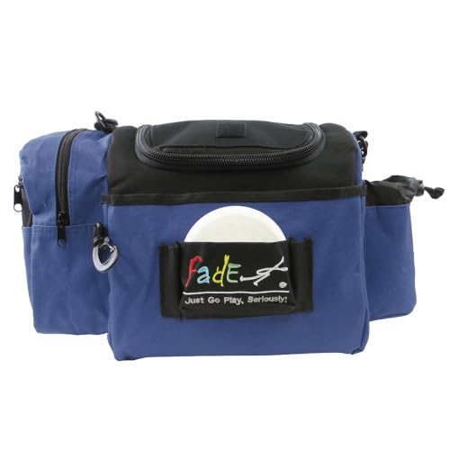 Fade Crunch Shoulder Strap Disc Golf Bag – Versatile Disc Carrier with Insulated Lining for Cooler Functionality (Navy Blue)