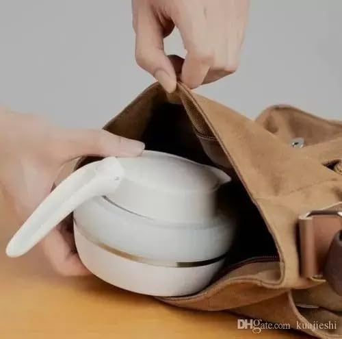 Chaleira Elétrica Dobrável, Jarra Bule Elétrico Portátil, Acampamento ou Viagens, com Cabo de Energi