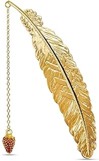 Metal Feather Bookmarks,Vintage Creative Bookmark Reading Bookmarks with Pendant Marker are Unique Gifts for Women,Kids, Students, Teachers, and Friends to Read