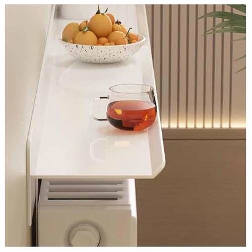 Étagère murale suspendue en métal blanc pour dessus de radiateur sans perçage