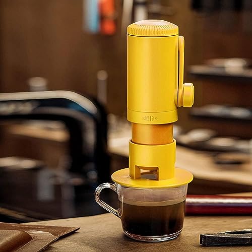 Image of Portable Espresso Maker, Upgrade Version of Minipresso, Pressure Hand Coffee Maker, Travel Gadgets, Manually Operated, Compatible with Ground Coffee, Perfect for Camping