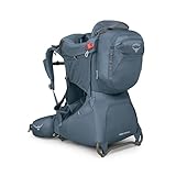 Osprey Poco Premium Child Carrier Backpack - Adjustable Travel Baby Seat with Sunshade - Hiking Carrier for Toddlers, Tidal Blue