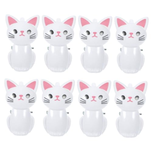Holibanna 8Pcs Cute Cat Clips Reusable Sealing Clips for Food Bags Snack Bags and Decorative Use Bag Sealers for Chips Photos and More Compact and Lightweight