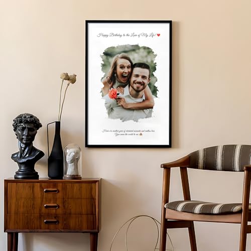 Image of Ritwika's Personalized Picture Frame With Your Photo, Name and Message | Customised Gift For Anniversary, Birthday, Friends, Valentine's Day and Couples | Size 9.5 x 13.5 Inch, Set of 1