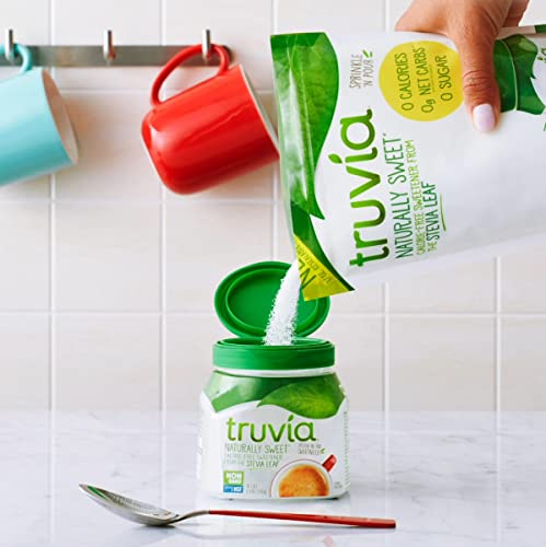 Truvia Spoonable Jar and Refill Bag Bundle (Pack of 2), Includes one 9.8oz Jar and one 17oz Refill Bag of Truvia Naturally Sweet Calorie-free Sweetener from the Stevia Leaf image 3