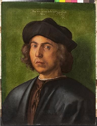Portrait d'un jeune homme par Dürer : affiche impression sur toile 60x90cm pour salon