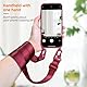 Leather Armor Handykette Hülle für iPhone 14 Pro(6.1) mit Band Halsband Lanyard (abnehmbar) Handyhülle, Verstellbarer Lanyard.Magnetisch Stoßfest Silikonhülle Wireless Charging kompatibel .-Schwarz