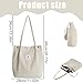 Imagen de OUDQFCJ Gran Bolso Tote Mujer Shopper Bolsa de Tela Corduroy Bolso de Hombro Ultraligero Moda Bolsa de Tela para Uso Diario Trabajo Oficina Escuela