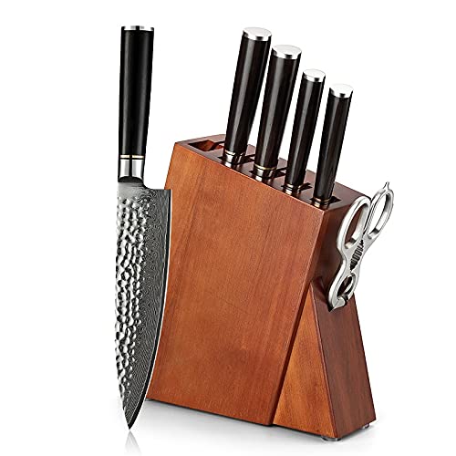 Set Cuchillos Cocina 7 Piezas Acero Inox Base