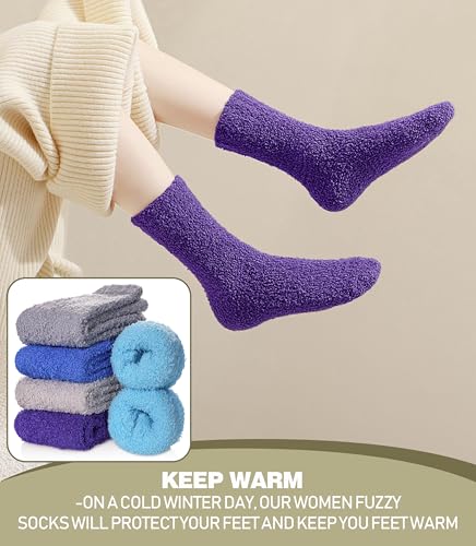 Fuzzy Socks for Women Fluffy Winter Slipper Soft Cozy Warm Plush Fleece Home Sleeping Gifts Socks4