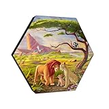 Trend Setters Disney – The Lion King – Remember Who You Are – 11.5” X 10” Hexagon KNEXAGON Wood Print – Tabletop Display, Hang Alone or Connect to Other Pieces – Officially Licensed Collectible