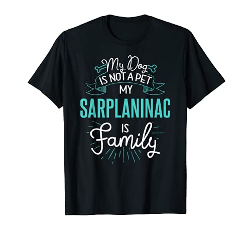 Cute Sarplaninac Design Family Dog Giftn T-Shirt, Black