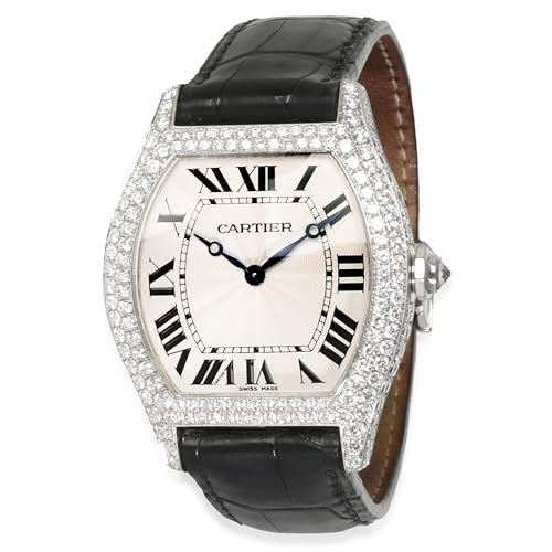Cartier, Pre-Loved, Tortue, 7.00, 18K White Gold.