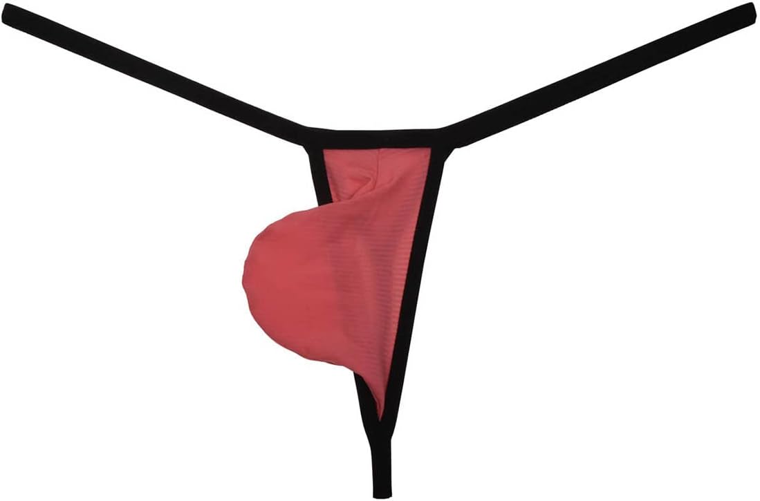 Men's Ice Silk Mini Bikini Tangas Soft String Thong Underwear Pouch T-back Minimal Coverage Underpants - Image 5
