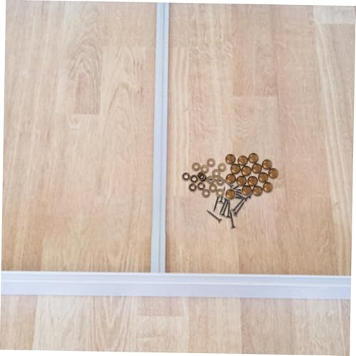 OUNONA 16pcs Clavos Decorativos de Espejo para Madera con Tornillos y Tapas de Cobre miniatura 6