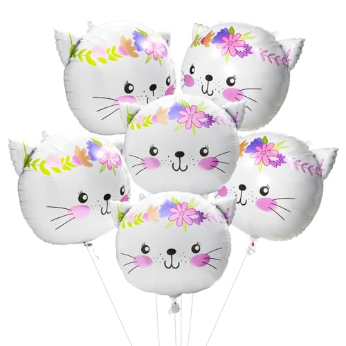 Deermon White Flower Kitten Pet Cat Meow...