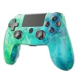 citnh Wireless Controller For PS4,Compatible with Ps4/slim/pro and Windows pc,6-Axis Gyro/Multi Touch Pad/3.5mm Audio Jack/800mAh Battery and Speaker (green)