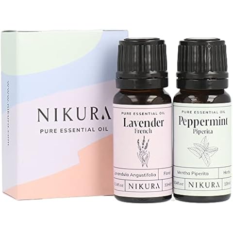 Nikura Lavender and Peppermint Essential Oil Set Cover