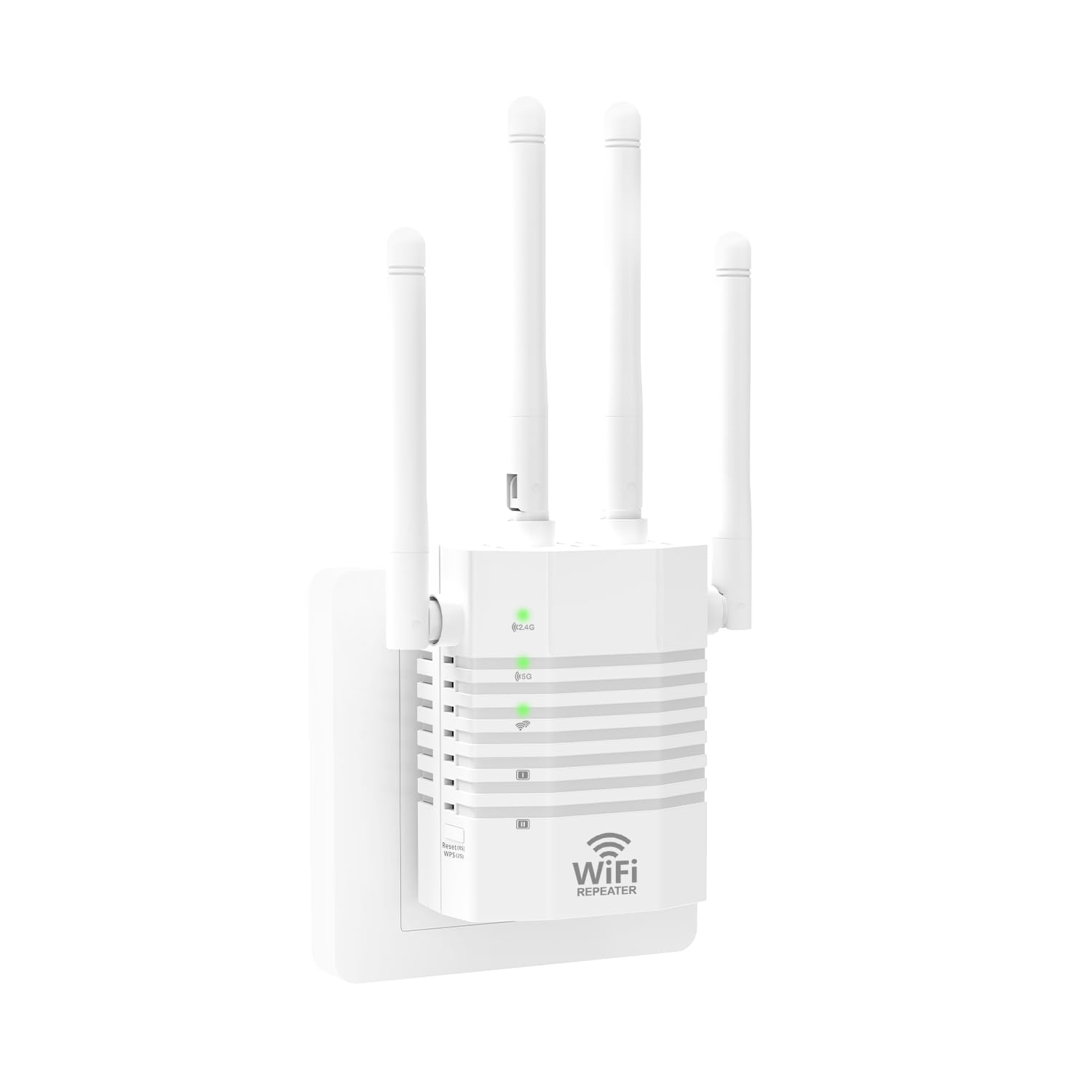 Photo 1 of 1-Tap Setup WiFi Extender, Dual Band 5GHz/2.4GHz WiFi Signal Booster, 12880 Sq.Ft WiFi Range Extender, 105 Devices Supported, Ethernet Port & High Speed Signal Amplifier